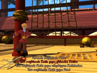 Guybrush muss mal wieder eine brenzlige Situation entschärfen